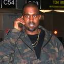 Kanye Catches A Flight To Germany At LAX