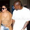 Kim Kardashian And Kanye West Catch A Flight To Europe In Matching Denim