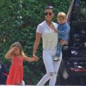 Kourtney Kardashian Looks Super Skinny In White Jeans