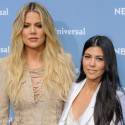 Kourtney And Khloe Get Stuck At NBC Upfronts In NYC