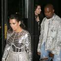 Kim Kardashian And Kanye West Keep In Glittery For Balmain's Met Gala After Party