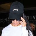 Kourtney Kardashian Rocks A Yeezus Cap On Her Travel Day