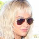Kesha Is A Blonde Bombshell At LAX