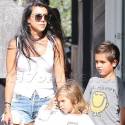 Kourtney Kardashian Hangs With Her Kiddies In Malibu