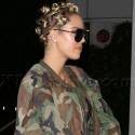Khloe Kardashian Sports Funky Hairstyle And Camo Jacket At Dinner