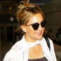 Kate Hudson And Son Bing Land At LAX