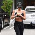 Lea Michele Flaunts Her Abs After Hitting The Gym