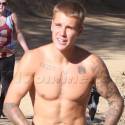 Justin Bieber Rips His Shirt Off On A Hike