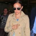 Natalie Portman Covers Her Baby Bump With A Trench Coat