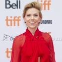 ScarJo Revvs Up In Red At Sing Premiere During TIFF