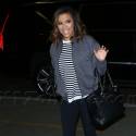 Eva Longoria Appears To Be Sporting A Baby Bump At LAX