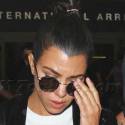 Kourtney Kardashian Returns To LA After Attack On Kim In Paris