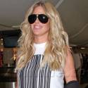 Kim Zolciak Bares Skin At LAX