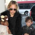 Nicole Richie And Joel Madden Catch A Flight At LAX With Their Children
