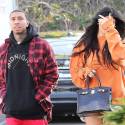 Kylie And Tyga Whip Around Town In A Bright Yellow Ferrari