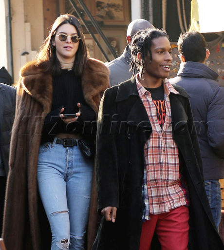 Kendall Jenner And A Ap Rocky Aren T Shy About Their Relationship In Paris Kendall Jenner Photos X17 Online