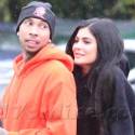 Kylie Clings To Tyga For Dear Life