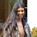 Kourtney Kardashian Wears Camo For Calabasas Mommy Warfare