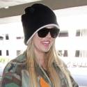 Khloe Kardashian Returns To LA From Jamaica