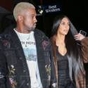 Kim Kardashian Wears See-Through Top To Dinner With Kanye