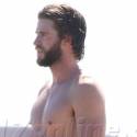 Liam Hemsworth Surfs In Malibu
