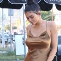 Kylie Jenner Stuns In Sexy Satin Slip Dress