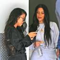 Kim And Kourtney Crack Up While Snapchatting