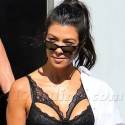 Kourtney Kardashian Wears Sexy Lace Lingerie In Public