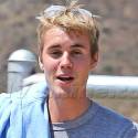 Justin Bieber Works Up A Sweat