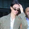 Kendall Jenner Rocks An Oversize Blazer As She Leaves Her Hotel During NYFW