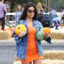 Kourtney Kardashian Doesn't Even Try To Hide Her Baby Bump At The Pumpkin Patch