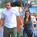 Kourtney Kardashian And Younes Bendjima Grab Lunch In Hollywood