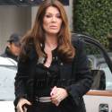 Lisa Vanderpump Does Some Primping With Her Pooch In Tow