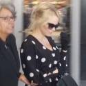 Pamela Anderson Lands At LAX Amid Family Drama