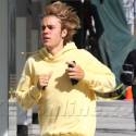 Justin Bieber Sprints Through Beverly Hills On The Way To SoulCycle