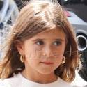 Kourtney's Daughter Penelope, 6, Sports Doorknocker Earrings