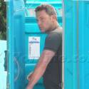 Ben Affleck Takes Care Of Business In The Port-A-Potty Outside His House
