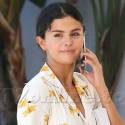 Selena Gomez Looks Adorable In Florals At Church Services
