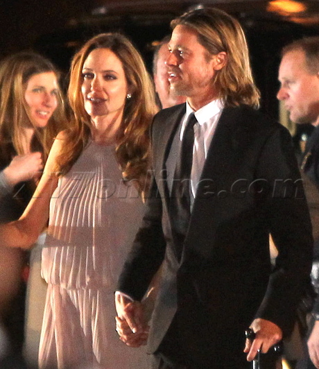Angelina Jolie, Brad Pitt Palm Springs International Film Festival The Land Of Blood And Honey cane motorcycle accident