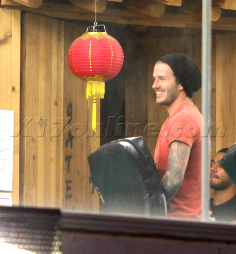 David Beckham Karate pad beanie Brooklyn Romeo Cruz