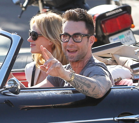 Adam Levine tattoos car car shots maroon 5 the voice 