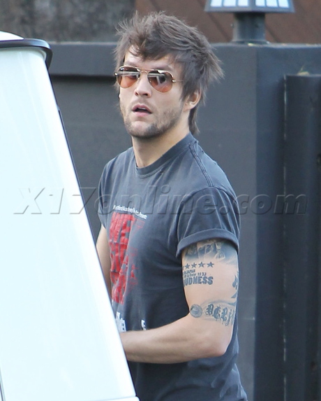 Ashley Tisdale sunglasses car shots tattoos