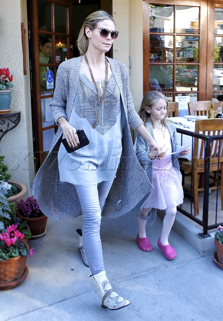 Beverly Hills Heidi Klum blonde grey divorce Seal Leni 