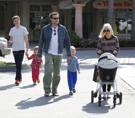 Tori Spelling family Malibu Liam Mattie Stella