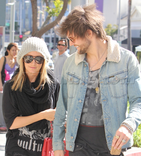 denim Ashley Tisdale sunglasses rocker grunge hair hat channel boots 