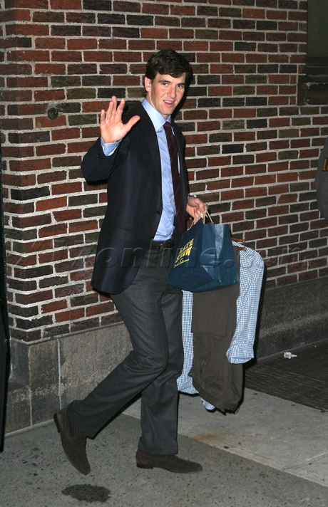 david letterman tv talk show Eli Manning  New York Giants  