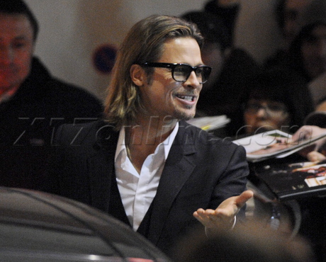 dress heels paris Brad Pitt Angelina Jolie suit