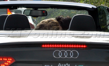 Vanessa Hudgens Austin Butler sunglasses heels romantic sweater 