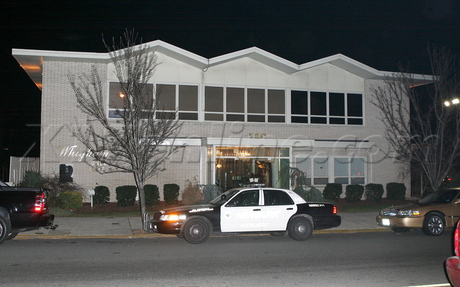 Whitney Houston funeral hearse funeral home