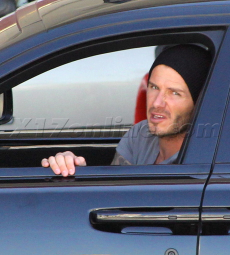 Beverly Hills David Beckham windows gas station 